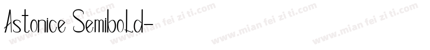 Astonice Semibold字体转换
